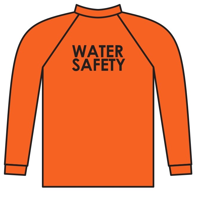 Orange Water Safety Rashie