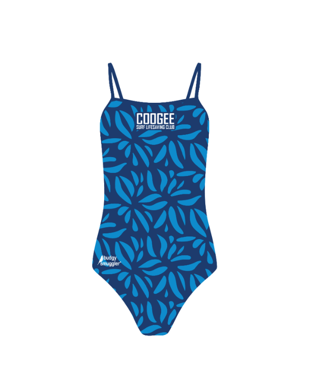 Coogee SLSC Patterned Thin Strap Racer One-Piece